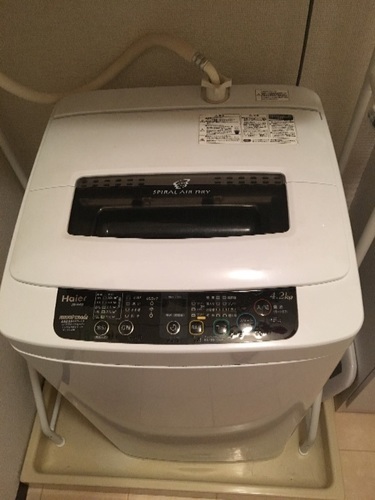 洗濯機 Haier4.2kg 2012年購入