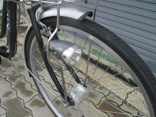 ♪ジモティー特価♪自動点灯ＬＥＤオートライト・シマノローラーブレーキ　リサイクル２６型ファミリー自転車　新大阪　サイクルキッズ