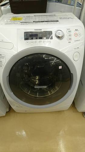2010年製　TOSHIBA　9.0kgドラム式洗濯機　TW-G500L