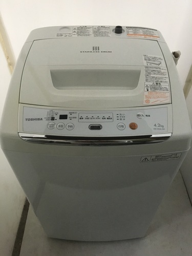 東芝　4.2キロ　洗濯機　2013年製　お譲りします　2