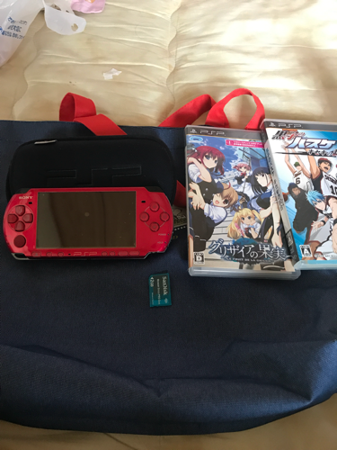 psp 3000赤本体、ソフトセット