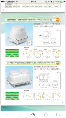 フジクリー工業（株） EcoMac60 エコマック60 ブロワ 60 風量60L 浄化槽 水槽