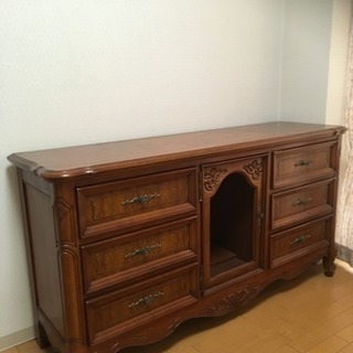 アンティーク調 チェスト テーブル