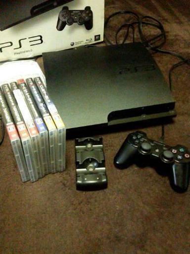 PS３本体＋ソフト６本セット☆コントローラ充電器付き☆すぐ遊べます！