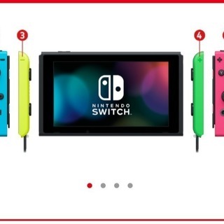 【カスタマイズカラー版】ニンテンドースイッチ新品未使用品 Joy-Con(L) ネオンブルー/(R) ネオンピンク/Joy-Conストラップ・ネオンイエロー/ネオングリーン　任天堂オンラインストア購入品