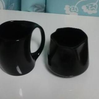 黒のマグカップ&ゆらゆら湯飲み