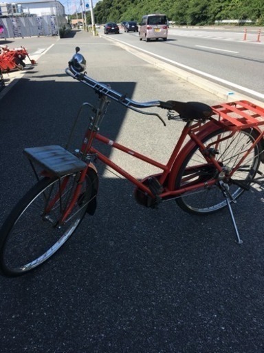 平成4年製 郵便屋さんの自転車 レトロ品(中古品)