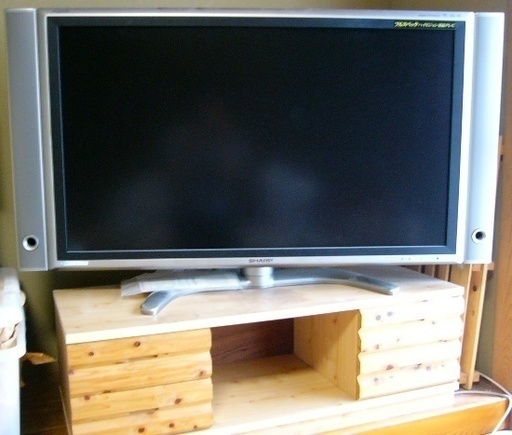（商談中）【ちょい訳あり!】SHARPシャープ／AQUOSアクオス 45インチテレビ＋テレビ台セット☆　(８月最終週の引き取り限定=神戸市北区)
