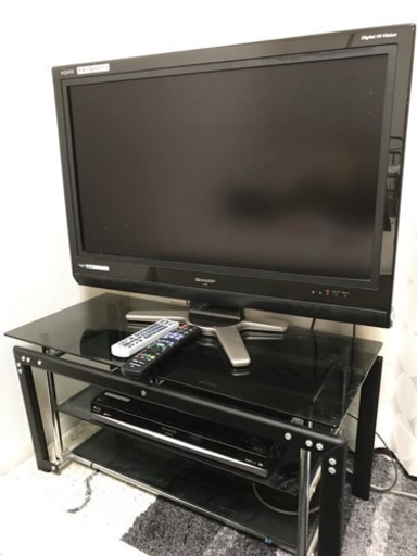 32インチテレビ+DVDレコーダー+テレビ台