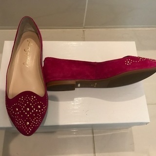 （23cm）美品！かわいいピンク色のらくちん靴！ （出品靴N）