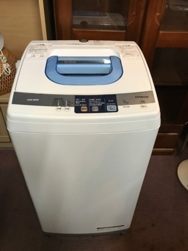 美品 日立 5kg ステンレス槽 洗濯機