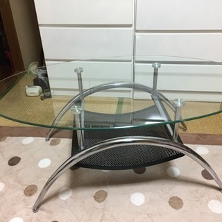 ガラステーブル（楕円形）