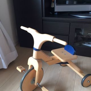 【BorneLund ボーネルンド製】子供用の木製三輪車