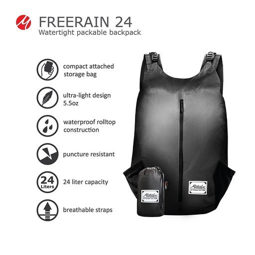 【日本全国発送します　新品未開封品】Matador Freerain24 Backpack コンパクトに折りたためる防水デイパック「マタドールフリーレイン24」
