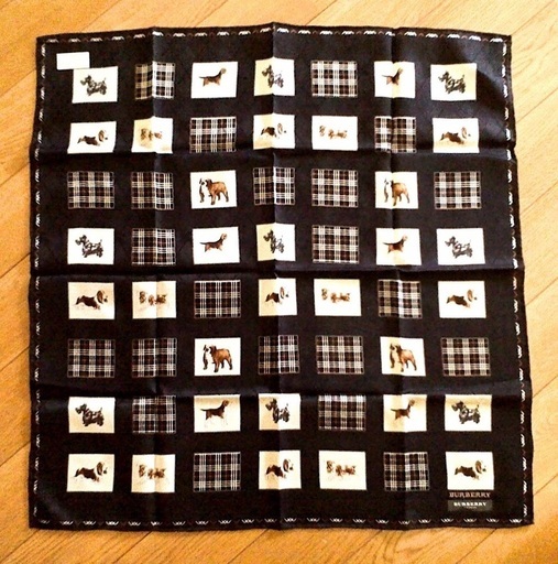 未使用 希少 Dog柄 バーバリー犬柄 ハンカチ Primal 大阪の小物 ハンカチ の中古 古着あげます 譲ります ジモティーで不用品の処分