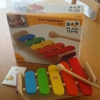 美品 plan toys 木製 木琴