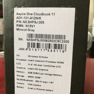 新品 ノートパソコン Acer