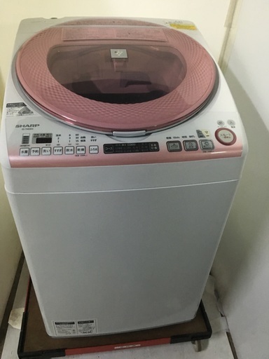 シャープ 8キロ 洗濯機 乾燥機 2015年製 穴なし お譲りします