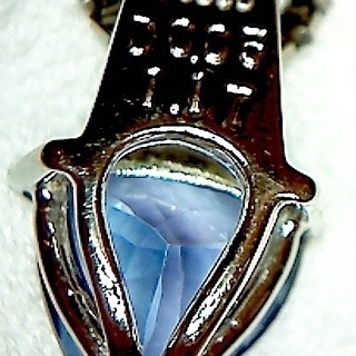 タンザナイト 1.17ct メレダイヤ pt900 pt850 ネックレス ペンダント 中古