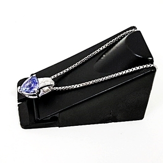 タンザナイト 1.17ct メレダイヤ pt900 pt850 ネックレス ペンダント 中古