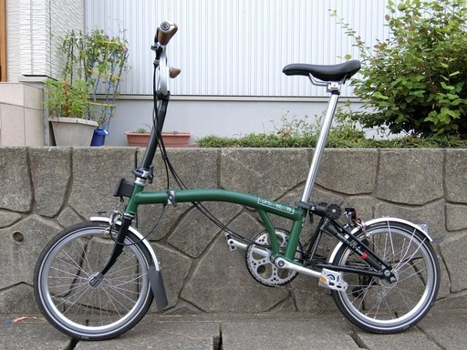 BROMPTON M6L 2013年前期型　中古良品　レーシンググリーン 　6速　プチカスタムあり！