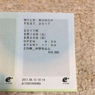 ワイルドバンチ 2日通し券