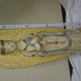美品　薩摩焼　観音様