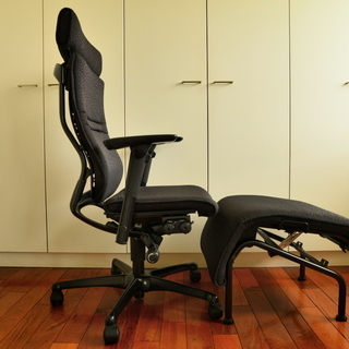 オカムラ バロン 上位モデル オットマン セット パソコンチェア デスクチェア