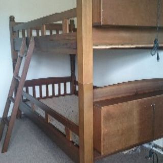 木製二段ベッド 無料