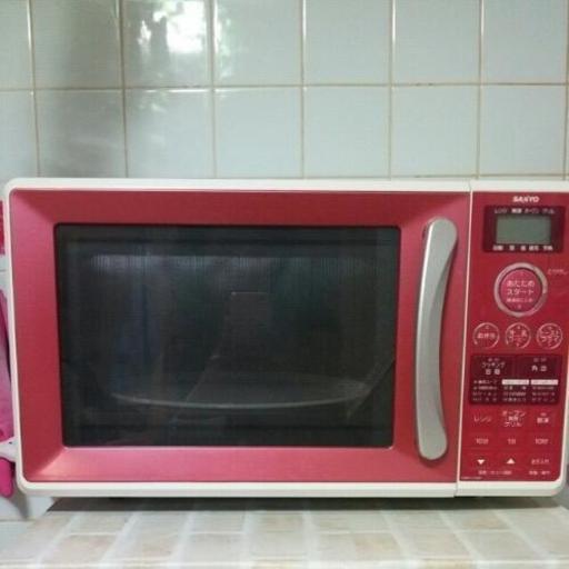 Sanyo 電子レンジ オーブンレンジ 赤 どれみふぁ 品川のキッチン家電 オーブンレンジ の中古あげます 譲ります ジモティーで不用品の処分