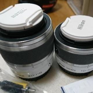 NIKON　V1 J1 レンズ10-30 30-110　その他付属品セット Nikon1 V1 白 10-30mm 30-110mm レンズセット