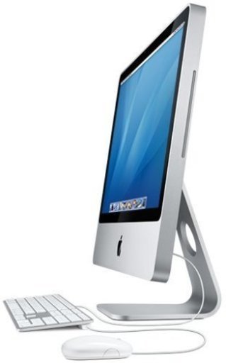 【値下げ！2.5万円相当の未使用純正キーボード付属で１万円】iMac 2.4GHz Intel Core 2 Duo/20インチモニタ・メモリ4GBに増設済み・MacOS X v10.5インストールディスク付き