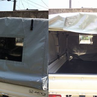 大分県  軽トラック用 幌セット アルミス KST-1.8 旧規格 旧タイプ用 軽トラ ホロ 荷台 シート