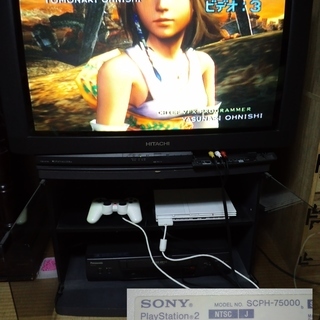 【納品待ち】　PS２＋FFX＋28インチテレビ＋テレビ台＋ビデオ...