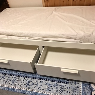 IKEA　スライド式シングル＆ダブルベッド　品