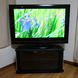 日立 Wooo 42インチHDD内蔵プラズマテレビ P42-HP03 テレビ台セット