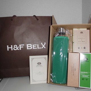 H&F BELX　ガラスタンブラー＆オーガニックルイボスティーset