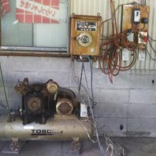  (終了)東芝エアーコンプレッサー 200V(訳有り)          