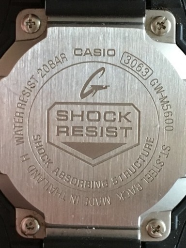中 16.1 G-SHOCK ジーショック CASIO カシオ 電波時計 腕時計 メンズウォッチ ブラック タフソーラー 定形外送料無料  美品