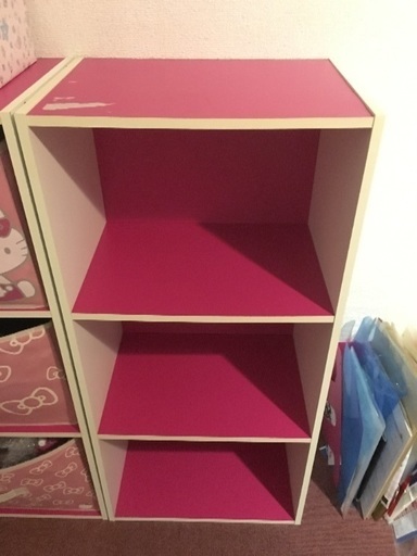ピンクの可愛いカラーボックス Mina 茅ヶ崎の収納家具 カラーボックス の中古あげます 譲ります ジモティーで不用品の処分