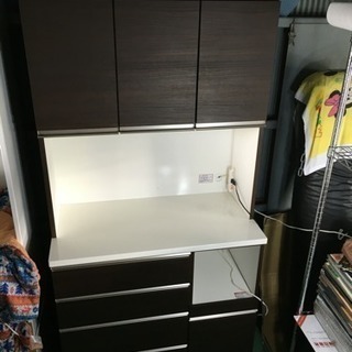 値下げしました】配達可 ダイニング キッチンボード 食器棚 幅100cm ...