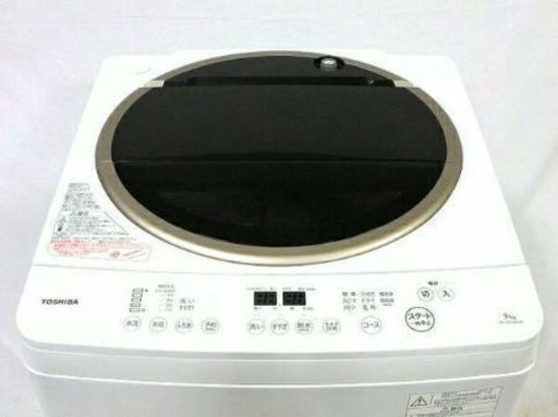 汚れがつかない洗濯槽「マジックドラム」 ガンコな汚れを落とす「Ag+抗菌メガシャワー洗浄」 音を気にせず、夜でもお洗濯「低振動・低騒音設計  TOSHIBA2015年式簡易乾燥機能付 洗濯機9キロです 配送無料です！