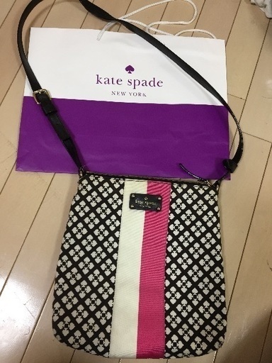 【美品】ケイトスペード ショルダーバック キャンパス生地