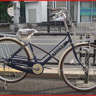 ★新車・売り切り特価・サカモトテクノ・フローリス・26インチ・LEDオートライト・ネイビー