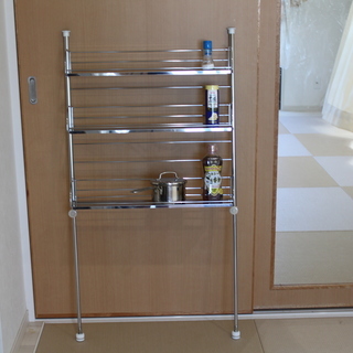 値下げしました 突っ張り調味料ﾗｯｸ 幅６０ｃｍ ｽﾃﾝﾚｽ日本製ｷｯﾁﾝ周囲収納 Garizo4 おもろまちの家庭用品 キッチン雑貨 の中古あげます 譲ります ジモティーで不用品の処分