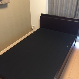 ガス圧式 収納ベッド 宮付き ハイタイプ セミダブルベッドリフトアップベッド ベッドフレーム メビウス