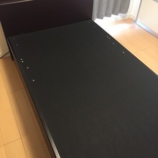 ガス圧式 収納ベッド 宮付き ハイタイプ セミダブルベッドリフトアップベッド ベッドフレーム メビウス