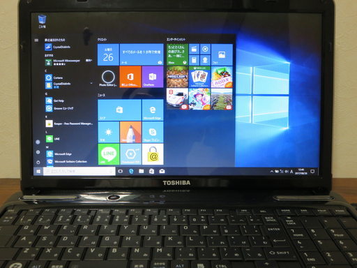 Win10 Home 64bit 東芝 dynabook T350/34AB キーボート入力不可