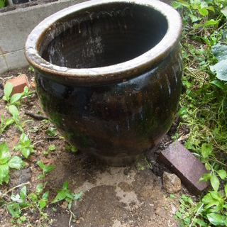 甕　（生活骨董）口径40*内径33*高さ約48cm
