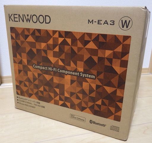 【新品】KENWOOD　コンパクトHi-Fiコンポーネントシステム　M-EA3-W（ホワイト）
